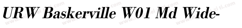 URW Baskerville W01 Md Wide字体转换